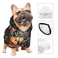 thumbnail image 3 of Honeii Floral Dreamcatcher Elegance Print Small Dog Hoodies Pet Hooded Sweatshirts Fall Winter Puppy Cat Sweaters Warm Clothes for Small Dogs Outfits Costume-Medium, 3 of 7