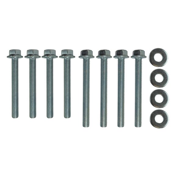 ICT Billet Brida de soporte de motor 3/8-16 Kit de pernos estándar compatible con SBC 305 327 350 383 5.0L 5.7L BBC 396 402 409 427 454 502 Small Big Block Chevy V8 Bell Housing 551686