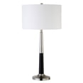 thumbnail image 1 of Henn&Hart 15" Brushed Nickel/Matte Black Metal/Fabric Table Lamp, 1 of 9