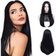 thumbnail image 1 of wonima44 MORTICIA Wig Womens 27" Long Straight Middle Parting Holiday Party Costume Cosplay and Daily Wig (Black), 1 of 1