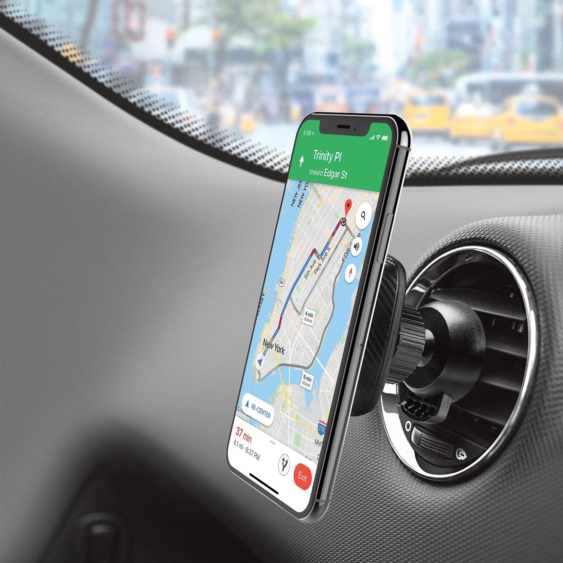 Merkury Magnetic Extendable Arm Windshield/Dashboard Car Mount