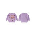 thumbnail image 2 of Baby Boy Girl Halloween Oversized Knit Sweater Letter Pumpkin Chunky Long Sleeve Pullover Sweater Shirts Warm Fall Winter Tops Clothes, 2 of 8