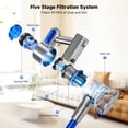 thumbnail image 3 of 35KPa Cordless Vacuum Cleaner, 8-in-1 Lightweight Self-Standing Stick Vacuum, Max 45Mins Runtime, Anti-Tangle with Hose for Hard Floor,Carpet,Pet Hair, Blue, 3 of 7