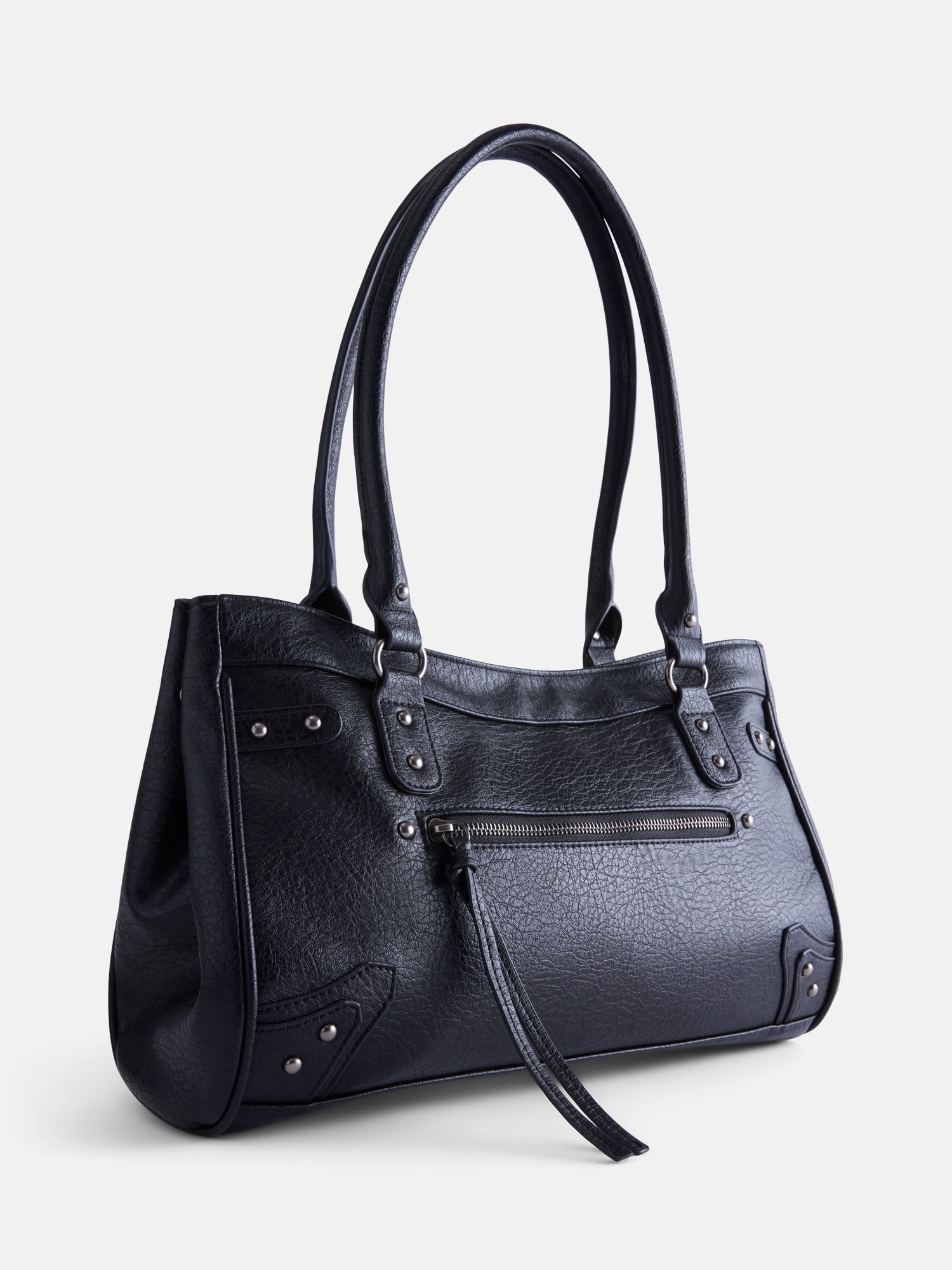No Boundaries Women's Large Shoulder Bag, Black