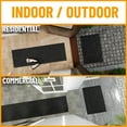 thumbnail image 2 of Ottomanson Non-Slip Hallway Runner Rug 2'7" x 39' Indoor/Outdoor Custom Size Utility Carpet for Garage, Black Hobnail, 2 of 14