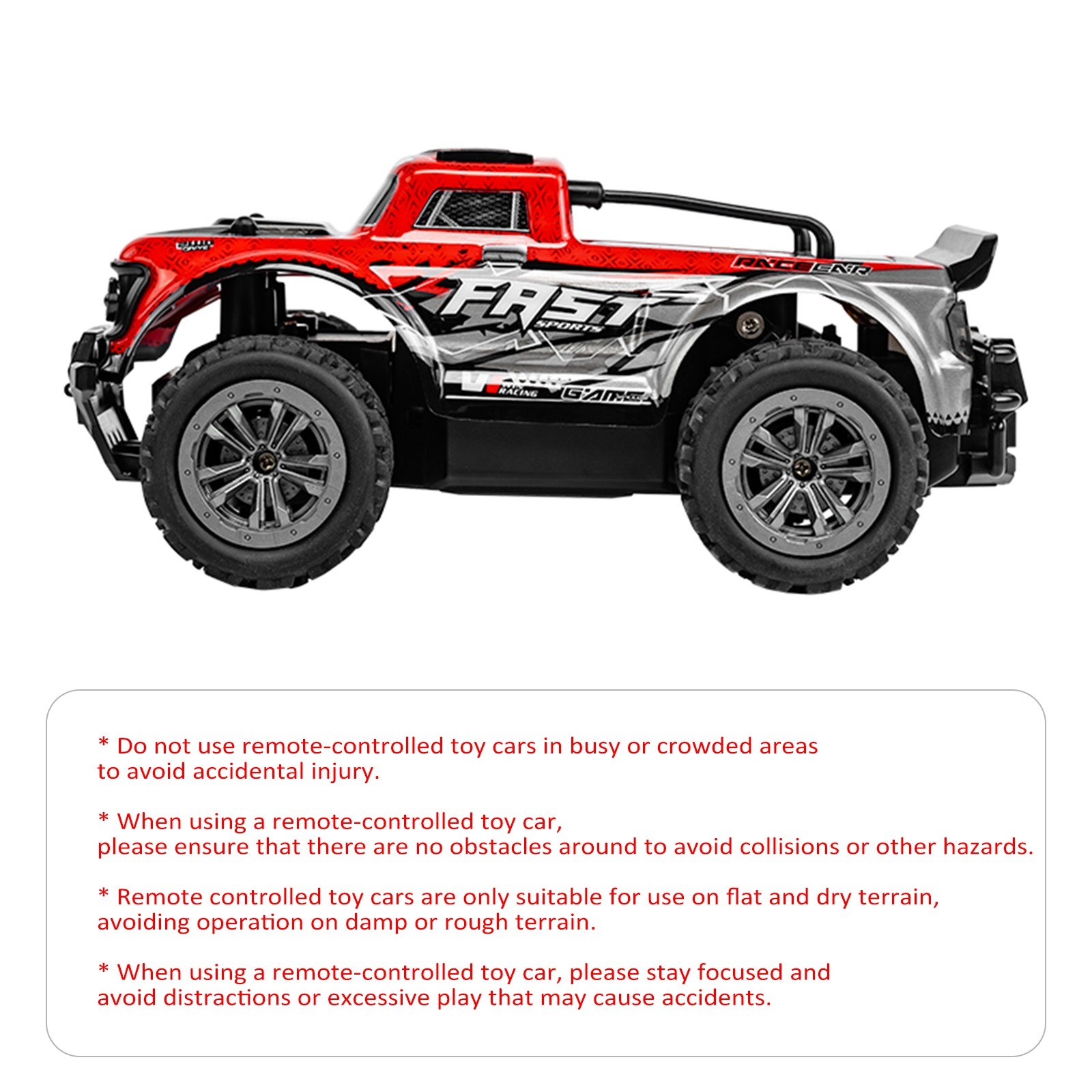 2.4GHz Remote Control Short Truck 25KM/H Off Road Car with LED Light