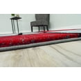 thumbnail image 3 of Premium 3D Hand Carved Thick Modern Contemporary Abstract Rug Design 3995 Red Grey 4'x5'3'', 3 of 11