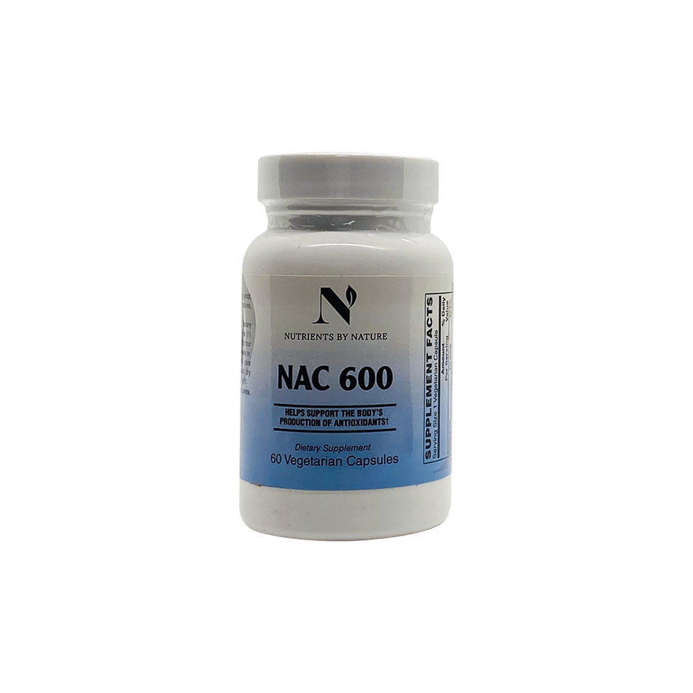 Nutrients by Nature NAC 600 (NACETYL CYSTEINE), Helps Support the Body
