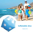 thumbnail image 3 of Peggybuy 35cm Inflatable Dice Entertainment Prop Blow-Up Cube Big Dice Toy (Blue), 3 of 6