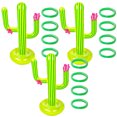 thumbnail image 2 of 3 sets of Inflatable Cactus Toss Rings Game Floating Inflatable Rings Party Toys, 2 of 9