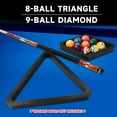 thumbnail image 6 of GSE Games & Sports Expert Deluxe Solid Wood 8-Ball Triangle & 9-Ball Diamond Billiard Pool Ball Racks for 2-1/4" Pool Balls - Black, 6 of 8
