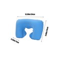 thumbnail image 3 of Rkxzt U-Shaped Inflatable Travel Neck Pillow Flocked Fabric Air Pillow,Compact for Airplanes Travel Light Inflatable Neck Pillow Support Head Neck/Lumbar for Traveling, Home, 3 of 6