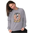 thumbnail image 5 of Retro Betty Boop What Makes You Happy Women Crewneck Sweatshirt Brisco Brands X, 5 of 6