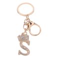 thumbnail image 1 of Llavero Cristal Brillante Con Letras Metal Portátil para Regalos Monedero Bolsos, 1 of 8