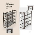 thumbnail image 6 of Giantex Shoe Rack, 2/3/4-Tier Iron Shoe Shelf w/ 2 Placement Modes, Space Saving Layered Shoes Shelving, Freestanding Assembled Shoes Storage Organizer for Living Room, Entryway & Cloakroom, 6 of 8
