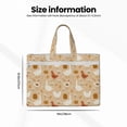 thumbnail image 3 of Salouo Autumn and Thanksgiving for Canvas Tote File Bag, Tote Bag With Zipper Business Briefcase Document Bag with Handle A4 File Organizer Laptop Bag for Travel & Work, 3 of 8