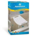 AquaSense Adjustable Bath and Shower Chair with NonSlip Seat, White