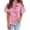 Red, variant on Endives Womens Short Sleeve Shirt Summer Fashion Ruffled Collar Striped Printed Casual Button Down Shirt Summer Sky Blue