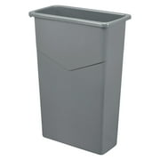 Global Industrial Slim Trash Container, 23 Gallon, Gray
