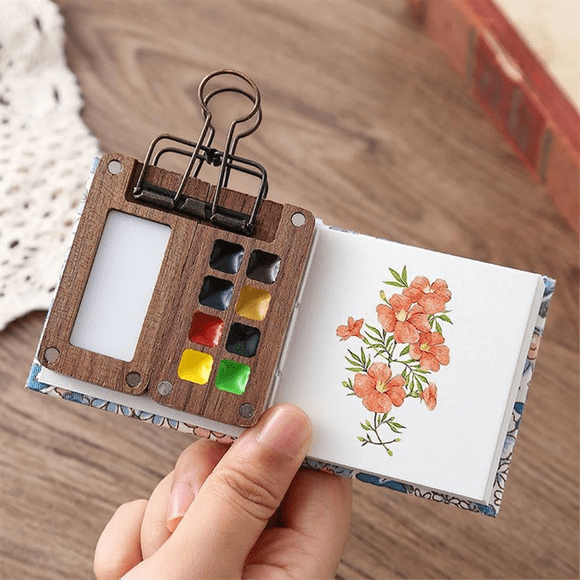 Travel Paint Palette, Mini Watercolor Paint Set, Portable Paint Palette for Travel, Watercolor Paint Palette