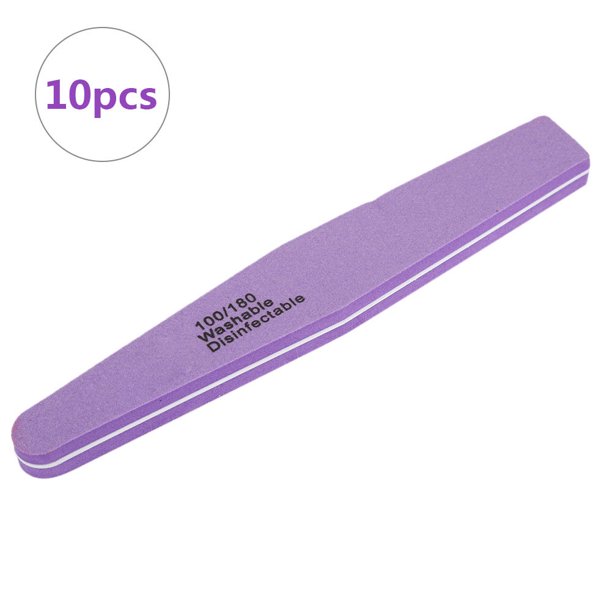 Herramienta para pulir uñas, lima de uñas de 10 piezas Lima de uñas de doble cara Lima de uñas Eleva tu experiencia