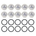 thumbnail image 2 of 10pcs Brake Master Cylinder Sight Glass with O Ring, Universal Resin Lens Oil Usage Observation Tool Set, Fits Motorcycle ATV, 2 of 7