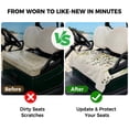 thumbnail image 4 of Golf Cart Seat Covers for 2 Seater,Eucalyptus Leaves Soft Microfiber Cart Seat Towel Blanket,Green Summer Botanical Rustic Absorbent Breathable Non Slip Bench Seats Protector for Golf Course 51"x31", 4 of 9