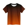 thumbnail image 4 of CYRBOKO Boys T-shirts, Short Sleeve Casual Summer Gradient Color Sports Tee Orange Size 9-10 T, 4 of 4