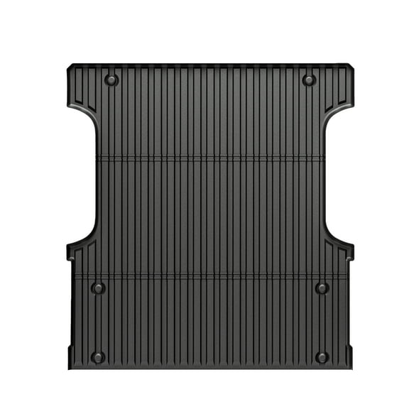 Ikon Motorsports Truck Bed Mat Compatible With 2022-2024 Toyota Tundra Crew Max 5.5Ft, Black Rear Storage Floor Liner TPE Cargo Guard All Weather 3D Heavy Duty Trunk Flooring Protector