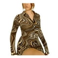thumbnail image 3 of Diconna Robe Courte Fendue à Imprimé Ondulé Mode pour Femmes, 3 of 9