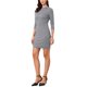 thumbnail image 4 of INSPIRE CHIC Vestido Vintage de Manga 3/4 con Cuello Alto a Cuadros XS Negro y Blanco, 4 of 6