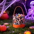 thumbnail image 6 of Halloween Basket for Kids Handheld Pumpkin Storage Candy Basket 8.6x9.0in for Trick or Treat Party Home Decor by OVFUIZ, 6 of 6