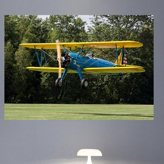 Wallhogs Kellstrand PT-17 Stearman Glossy Wall Mural