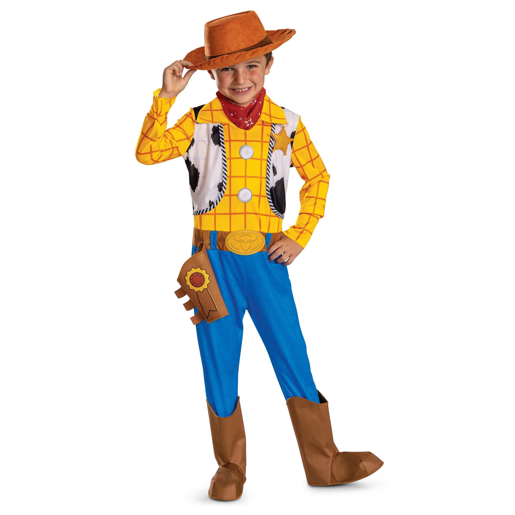 Disney Toy Story 5 Woody Halloween Costume for Children, Boys Size S (6/7), by Disguise