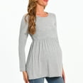 thumbnail image 7 of Beaisland Women's Long Sleeve Maternity Shirts Basic Casual Pregnancy Top, 7 of 7