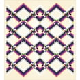 thumbnail image 3 of Ambesonne Abstract Duvet Cover Sets, Diamond Linked, 2-King, Magenta Cream Purple, 3 of 3