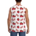 thumbnail image 4 of Fotbe Strawberry Men's Camiseta sin Mangas Estampada para Hombres, Playera Casual para Gimnasio, Entrenamiento, Playa-Large, 4 of 7