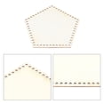 thumbnail image 4 of Wooden Basket Bottom 2pcs Regular Pentagon 7.8 x 7.4 Inch Blank Natural Crochet Basket Natural Wood Base Bottom Shaper, 4 of 6
