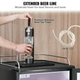 thumbnail image 6 of VEVOR Beer Kegerator, Single Tap Draft Beer Dispenser, Full Size Keg Refrigerator with Shelves, CO2 Cylinder, Drip Tray & Rail, 32°F- 50°F Temperature Control, Holds 1/6, 1/4, 1/2 Barrels, Black, 6 of 10
