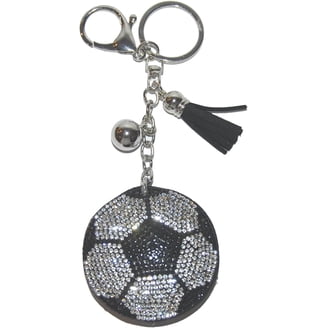 Aqua79 Sparkling Killer Whale Keychain - Silver Rhinestone Charm For Keys & Bags