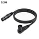thumbnail image 4 of Cable Micrófono XLR Ángulo Recto 0 3 M A Pines Audio 90 Grados, 4 of 6