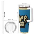 thumbnail image 4 of Sikiie Adventure Awaits Insulated Stainless Water Bottle Lid Travel Mug Cup Insulated Tumblers Cup 40oz Ice Bully With Handle, 4 of 8