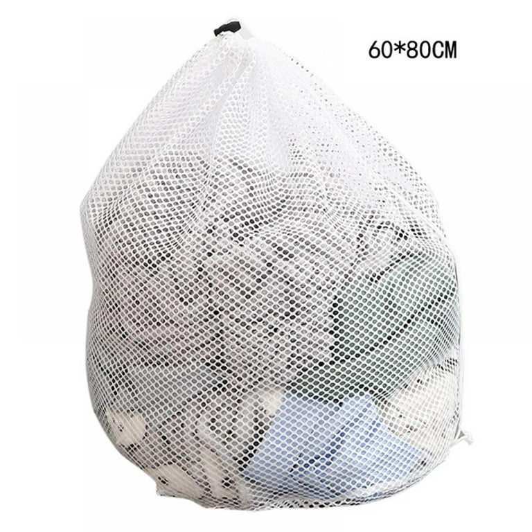 1pc Mesh Laundry Bag With Drawstring Closure, Suitable For Travel