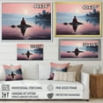 thumbnail image 4 of Designart "Buddhist Serenity Peach Buddhism II" Spiritual Floater Framed Wall Art Print, 4 of 7