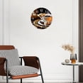 thumbnail image 3 of 12 Inch Wall Clock Battery Operated Silent Clock Decorative for Office, Kitchen, Outdoor, Living Room，Coffee Accessories on An Old Background, 3 of 4