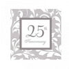 Silver Elegant Scroll 25th Anniversary Lunch Napkins (16ct)