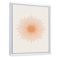 thumbnail image 3 of Designart 'Minimal Bright Shining Orange Sun Rays III' Modern Framed Canvas Wall Art Print, 3 of 5