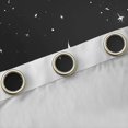 thumbnail image 4 of jejeloiu Cartoon Stars Moon Curtains Pack of 2 (42x84 Each),Galaxy Strayy Sky Curtains Blackout,White Black Bedroom Curtains For Teens,Super Cozy Room Decor, 4 of 6