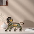 thumbnail image 5 of 3D Wooden Animals Carving LED Night Light, Lion Decor, Wood Carved Lamp, African Savanna Statues, Rustic Figurines Hanging Sculpture, Silhouette Ornament for Living Room Bedroom Home Room for present, 5 of 7