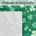 thumbnail image 5 of 60 x 120 Inch St Patrick''s Day & Spring Rectangle Tablecloth - Shamrock Patterned Waterproof Spillproof Stain Resistant Washable Table Cloth for Dining Room Kitchen Party, Green Clover, 5 of 6